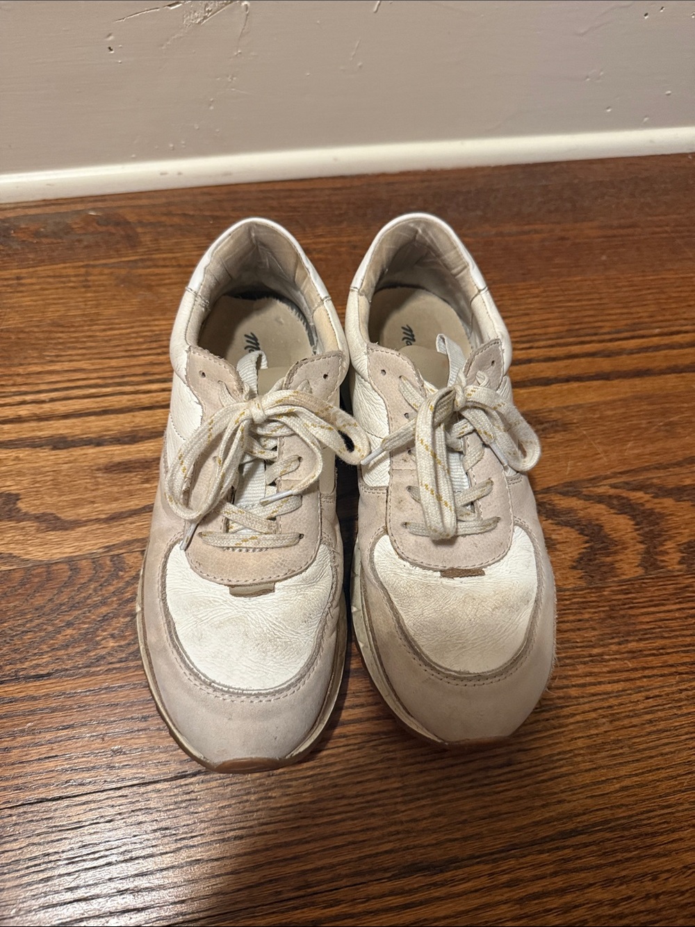 Madewell womens Casual Beige and White Sneakers